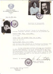 Unauthorized Salvadoran citizenship certificate issued to Bela Wolf (b.