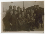 Jewish men in the Gogolin labor camp in Poland.