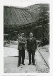 Roswell McClelland (left) and another gentleman visit the Mauthausen concentration camp.