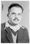 Portrait of Dr. Dezso (Adonyahu) Billitzer, a member of the Hungarian Zionist youth resistance organization.