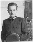 Portrait of Erno Teichman (later Efra Agmon), a member of the Hungarian Zionist youth resistance organization.
