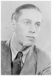 Portrait of Laszlo (Peretz) Revesz, a member of the Hungarian Zionist youth resistance organization.