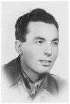 Portrait of Endre Feigenbaum (later Prof. Andrej Fabry), a member of the Hungarian Zionist youth resistance organization.