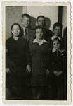 Family portrait of Jewish survivors in Lodz after the war.