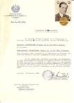 Unauthorized Salvadoran citizenship certificate issued to Chaskel Halberstamm (b.