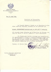 Unauthorized Salvadoran citizenship certificate issued to Scheindel Halberstamm (b.
