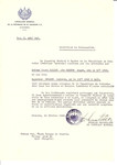 Unauthorized Salvadoran citizenship certificate issued to Magda (nee Szende) Holzer (b.