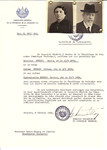Unauthorized Salvadoran citizenship certificate issued to Gyula Herzog (b.