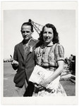 Portrait of a British couple from the Channel Islands who were imprisoned for expressing anti-Nazi beliefs.