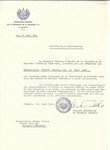 Unauthorized Salvadoran citizenship certificate made out to Martha Flesch (b.