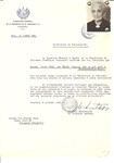 Unauthorized Salvadoran citizenship certificate made out to Regina (nee Weisz) Ganz (b.