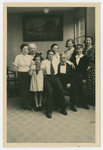 A German-Jewish family residing in Liechtenstein pose for a photograph.