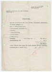 Document from the manager of Jewish assets stating that the Jew Herman Loewenstein sold his bedroom set to Mrs.