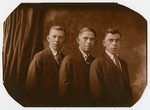 Studio portrait of Julius Ball with his brothers Jacob and Chaim.