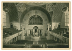 Interior view of the main sanctuary of the Augsburg synagogue.