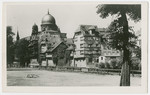 View of Nuremberg Germany; the synagogue is pictured on the left of the photo.