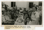 Lithuanian immigrants gather for a celebration in Tel Aviv.
