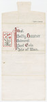 Back side of an illustrated letter from Franz Hausner, an internee in the Mooragh Camp, to his wife Betty in the Balmoral camp, both of which are on the Isle of Man.