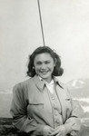 Portrait of Yehudit Steiglitz taken after her arrival in Switzerland on the Kasztner transport.