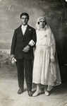 Wedding portrait of Daniel and Simcha Tayar.