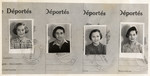 Composite photograph of child survivors in France.