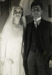Wedding portrait of Joseph and Else (Buchenbacher) Mossel.