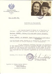Unauthorized Salvadoran citizenship certificate issued to Zoltan Schweid (b.
