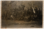 Group portrait of Jewish forced laborers in Bulgaria.