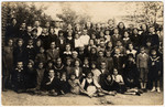 Group portrait of the children and teachers in the Tarbut school in Belzyce.