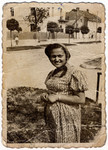Portait of Pola Zawierucha, probably while living in the Ulm displaced persons camp.