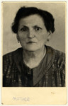 Wartime portrait of Blima (Staszewskich) Zawierucha.