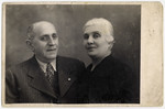 Studio portrait of Malvin (nee Mulhoffer) and Sandor Kohn, grandparents of the donor.