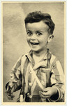 Studio portrait of Istvan Reiner, half-brother of the donor, taken shortly before he was killed in Auschwitz.
