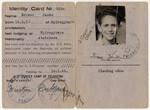 Identification card issued to Janos Kovacs in the Feldafing displaced persons' camp.
