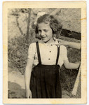 Portrait of Elzbieta Elza Schwarzwald shortly after liberation.
