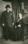 Studio portrait of Hanoch Heinrich Koviliak with his second wife.