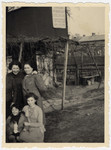 Cesia Honig in lower right pictured with mother, Malka Honig (upper right), aunt and cousin.
