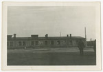 An exterior view of building 54 at Woebbelin concentration camp.