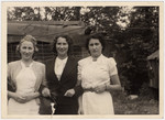 The three Holzmann sisters, Martha, Erna, and Irma (left to right).