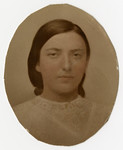Studio portrait of Lydia Bloch (Zimmern), the mother of the donor, as a young woman.