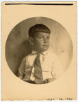 Portrait of five-year-old Gerald Liebenau.