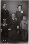 Prewar studio portrait of the Gabrielides family.