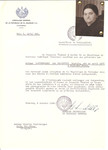 Unauthorized Salvadoran citizenship certificate made out to Gizella (nee Braunfeld) Landsberger (b.