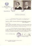Unauthorized Salvadoran citizenship certificate made out to Dr.