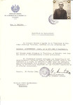 Unauthorized Salvadoran citizenship certificate made out to Jakob Lichtenstein (March 3, 1920 in Saszlenkecs) by George Mandel-Mantello, First Secretary of the Salvadoran Consulate in Geneva and sent to him in Beszterec.