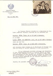Unauthorized Salvadoran citizenship certificate made out to Armin Mayer (b.