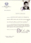 Unauthorized Salvadoran citizenship certificate made out to Charles Lukacs (b.