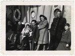 A Jewish family on board the ship "Henry Taylor," enroute to the United States.