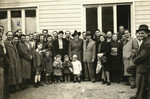 Group portrait of Jewish displaced persons in the  Schlachtensee camp.