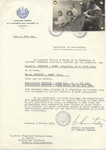 Unauthorized Salvadoran citizenship certificate issued to Siegfried Neubauer-Samek (b.